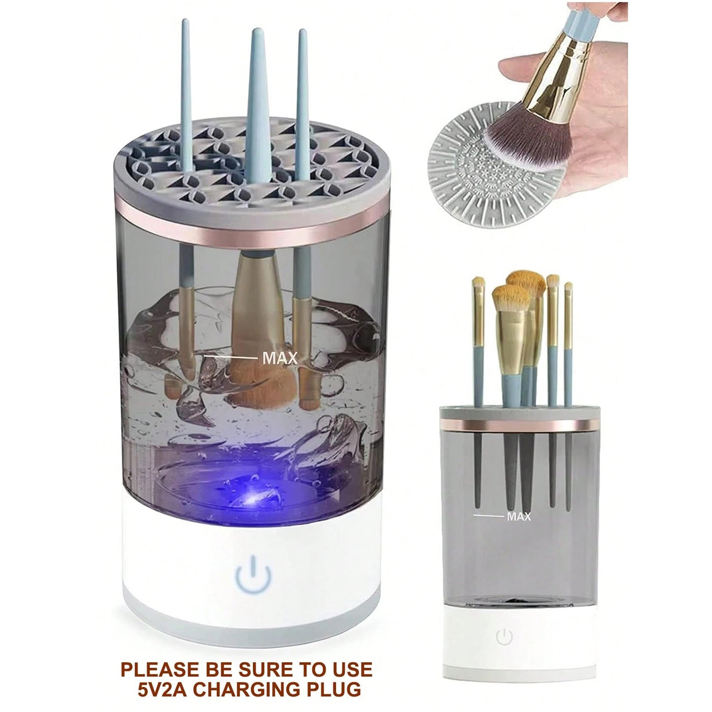 Automatic Electric Makeup Brush Cleaner with USB Makeup Brush Cleaning Tools Automatically Cleaning Makeup Brushes